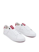 Pánské kožené tenisky Big Star - bílá/červená Pánské kožené tenisky Big Star - bílá/červená