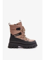 Dámské Sněhule Na Zip Lee Cooper LCJ-24-47-3143 Béžové