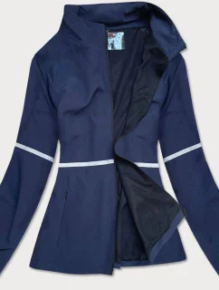 Tmavě modrá tenká mikina se zipem (20325)