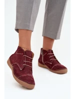 Kožené dámské polobotky s prošitím na zip Artiker 57C2116 bordó Kožené dámské polobotky s prošitím na zip Artiker 57C2116 bordó