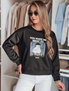 Dámská mikina GOOSHY černá FashionStreet BY1429