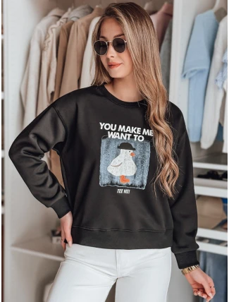 Dámská mikina GOOSHY černá FashionStreet BY1429