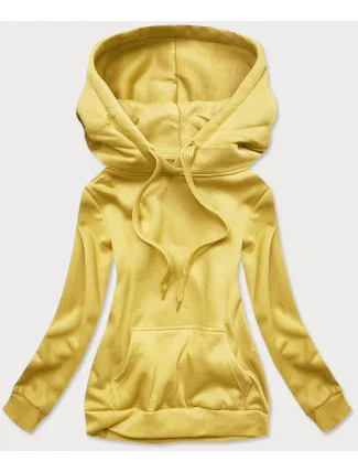 Žlutá dámská tepláková mikina (W02-68)