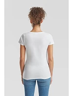 Fruit of the Loom Lady-Fit Valueweight V-Neck T Dámské tričko s výstřihem do V 16.1398 white Fruit of the Loom Lady-Fit Valueweight V-Neck T Dámské tričko s výstřihem do V 16.1398 white