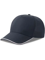 Atlantis Headwear Recy Five Piping 5 panelová sandwich kšiltovka 33.0282 navy/white