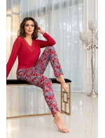 Dámské pyžamo Rita wine - Donna