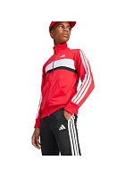 Adidas Seasonal Essentials Tiberio 3-Stripes Tricot červená/černá dětská tepláková souprava JI6214