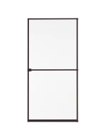 MOSKYTIÉRA NA DVEŘE ALU 100X215 HNĚDÁ BASIC PLUS