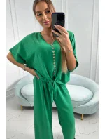 Souprava halenky a kalhot zelená