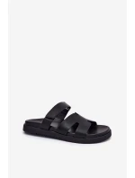 Dámské Pantofle Na Suchý Zip Vinceza 17401 Černé