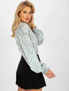 Dámská košile LK KS 509017.64 bílá a béžová - FPrice