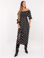 Šaty LK SK 510095 1.28 černobílé