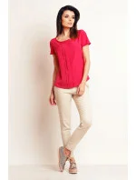 Dámská halenka M098 Tmavě růžová - Infinite You Dámská halenka M098 Tmavě růžová - Infinite You