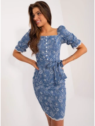 LK SK 509404 šaty.20 tmavě modrá LK SK 509404 šaty.20 tmavě modrá