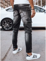 Pánské džínové kalhoty jogger černé FashionStreet UX4038
