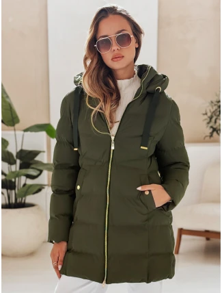 Dámská zimní bunda s kapucí GABRIELLE zelená FashionStreet TY4364