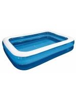 Rodinný obdélníkový nafukovací bazén 262x175x50CM 51258 dětské