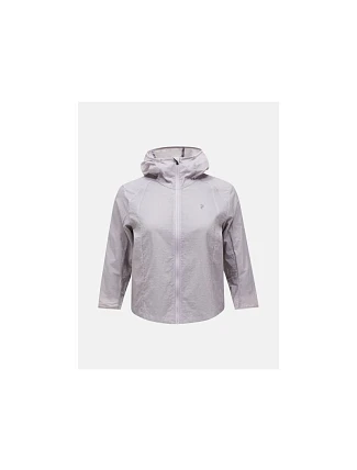 Dámská bunda PEAK PERFORMANCE W Discover Wind Jacket, šedá Dámská bunda PEAK PERFORMANCE W Discover Wind Jacket, šedá