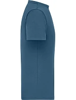 Daiber 8040 Pánské bio tričko s jemným žebrováním 02.8040 dusty blue