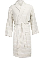 The One Towelling Hamam Bathrobe Hamam župan 48.1012 beige/white