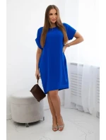 Šaty s kapsami chrpově modrá