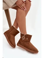 Dámské sněhule s přezkou Wrangler 20253091.37B Camel