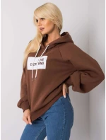 Mikina EM BL 651/2.41X tmavě hnědá