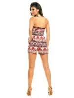 Overal dámský šortkový Airisa květovaný - Květovaná / XL/XXL - Airisa Overal dámský šortkový Airisa květovaný - Květovaná / XL/XXL - Airisa