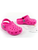 Dětské sandály Crocs Classic Clog T, růžové, pohodlné, módní Dětské sandály Crocs Classic Clog T, růžové, pohodlné, módní