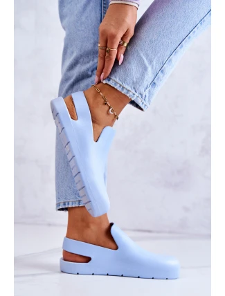 Módní gumové dřeváky modre Meriko