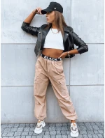 DAVOS dámské padákové kalhoty béžové FashionStreet UY1672