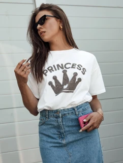 Dámské tričko PRINCY bílé FashionStreet RY2650