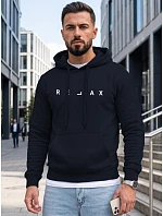 Pánská mikina s kapucí RELAX, tmavě modrá, FashionStreet NX0001BX Pánská mikina s kapucí RELAX, tmavě modrá, FashionStreet NX0001BX
