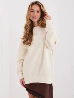 Bawełniana damska bluza basic Goodlookin ecru (A1047)