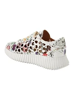 Lee Cooper dámská sportovní obuv se šněrováním béžové dámské platformové tenisky