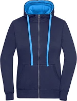 Daiber JN 962 Dámská mikina s kapucí "Lifestyle" 02.0962 navy/cobalt Daiber JN 962 Dámská mikina s kapucí "Lifestyle" 02.0962 navy/cobalt