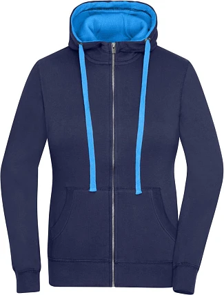 Daiber JN 962 Dámská mikina s kapucí "Lifestyle" 02.0962 navy/cobalt Daiber JN 962 Dámská mikina s kapucí "Lifestyle" 02.0962 navy/cobalt