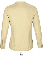 NEOBLU Bart Women Popelínová halenka s dlouhým rukávem 24.3787 beige NEOBLU Bart Women Popelínová halenka s dlouhým rukávem 24.3787 beige
