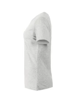 Basic tričko dámské světle šedý melír