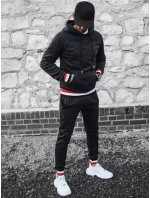 FashionStreet černá pánská tepláková souprava AX0662