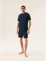 Pánské pyžamo 42601 Shore dark blue - HENDERSON