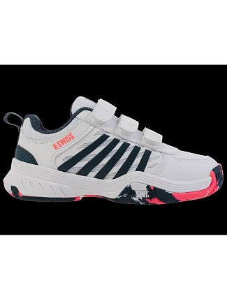 Tenisky K-swiss COURTEXPRESS2STRAP WHITE/STARGAZER/NEON BLAZE-M (54495-129-M)