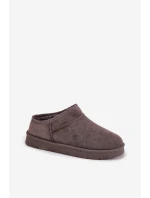 Dámské sněhule s teplou podšívkou tmavě šedé Serenne