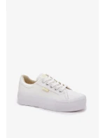 Dámské trampky na platformě Lee Cooper – bílé