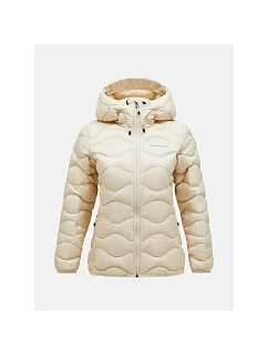 Dámská péřová bunda PEAK PERFORMANCE Helium Down Hood Jacket Women, béžová