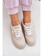 Nízké Dámské Tenisky Na Platformě Béžové Telmira