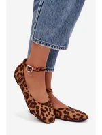 Dámské baleríny s páskem a přezkou Panterka Janelor