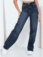 Dámské modré džíny s širokými nohavicemi FashionStreet UY2790