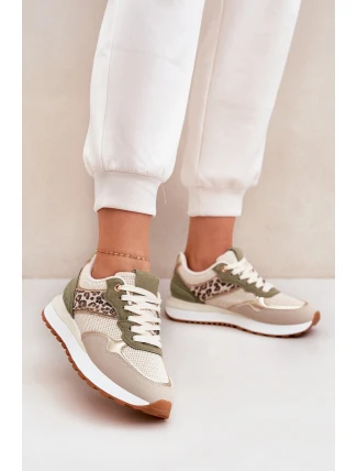 Dámské Sportovní Boty S Panterem Na Platformě Zelené Davinara Dámské Sportovní Boty S Panterem Na Platformě Zelené Davinara