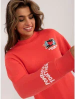 Mikina D10600T02568E coral Mikina D10600T02568E coral